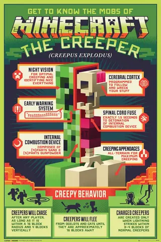 Poster Minecraft Creepy Behaviour