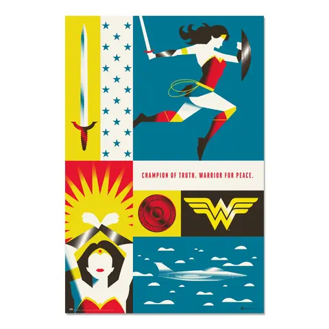 Comprar Poster Wonder Woman 100 Aniversario WB 