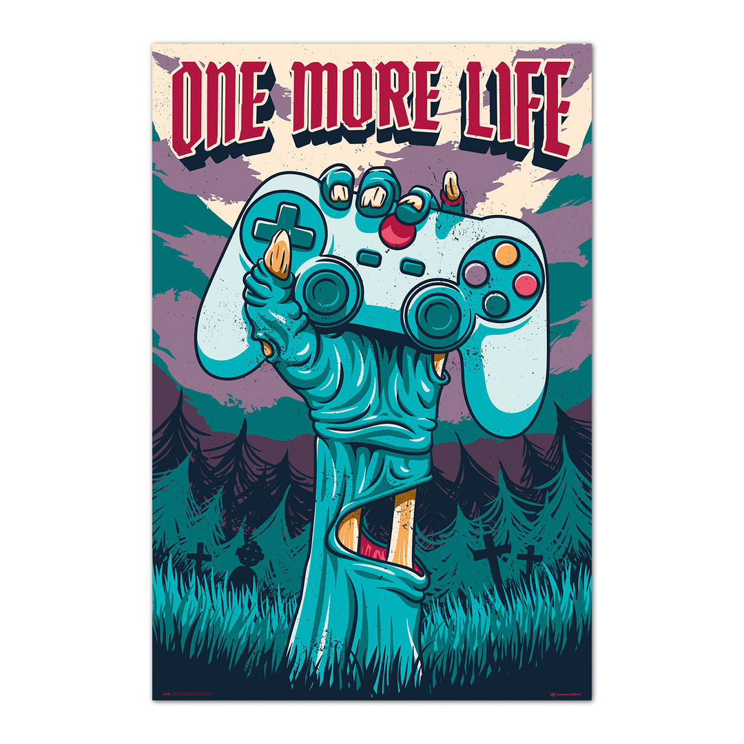 Grupo Erik - Póster Gamer One More Life, 61 x 91,5 cm