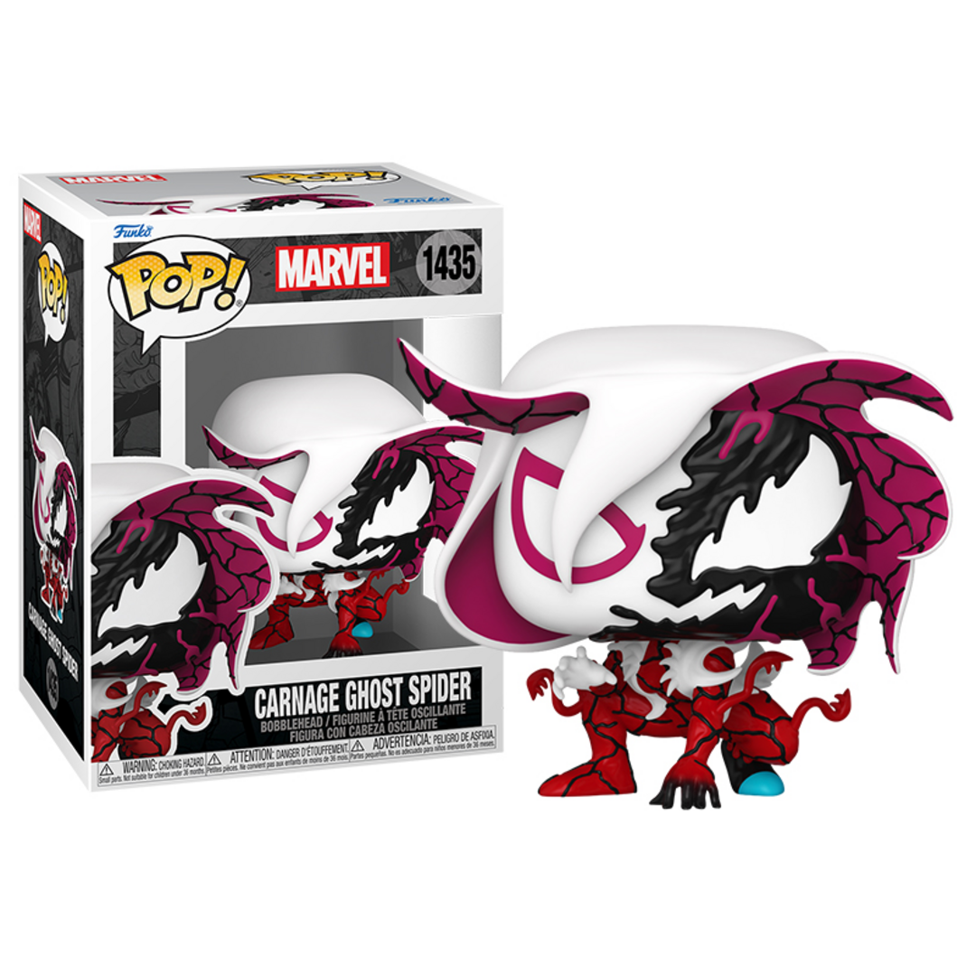 Funko Pop! Marvel: Carnageized - Ghost Spider - Marvel Comics - Cómics Marvel - Figura de Vinilo Coleccionable - Idea de Regalo- Mercancia Oficial - Juguetes para Niños y Adultos - Comic Books Fans