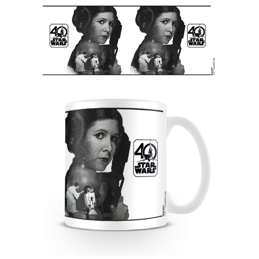 Star wars (40 aniversario) - taza 320 ml princess leia