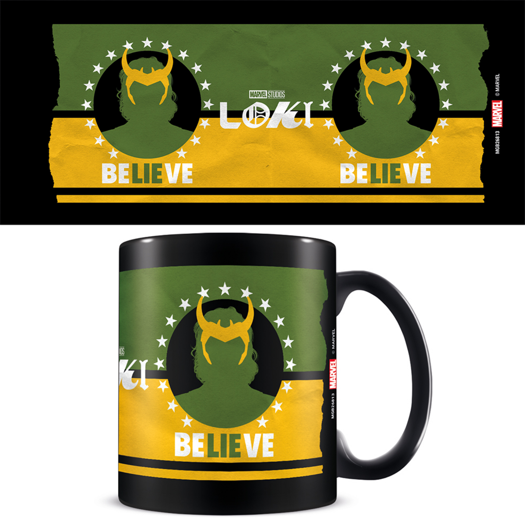 Loki - taza 320 ml negra believe