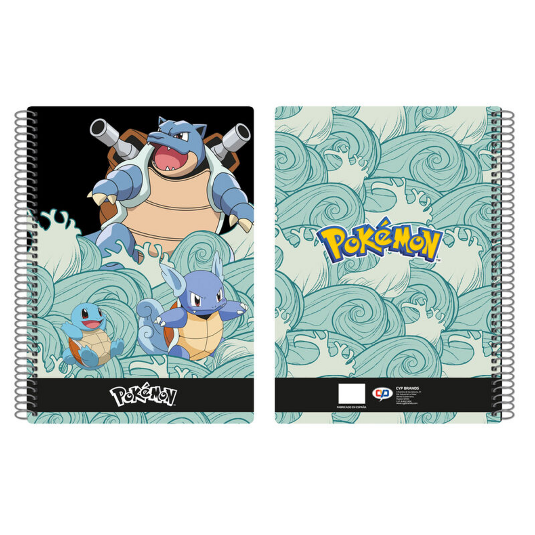 Pokémon - cuaderno a4 squirtle