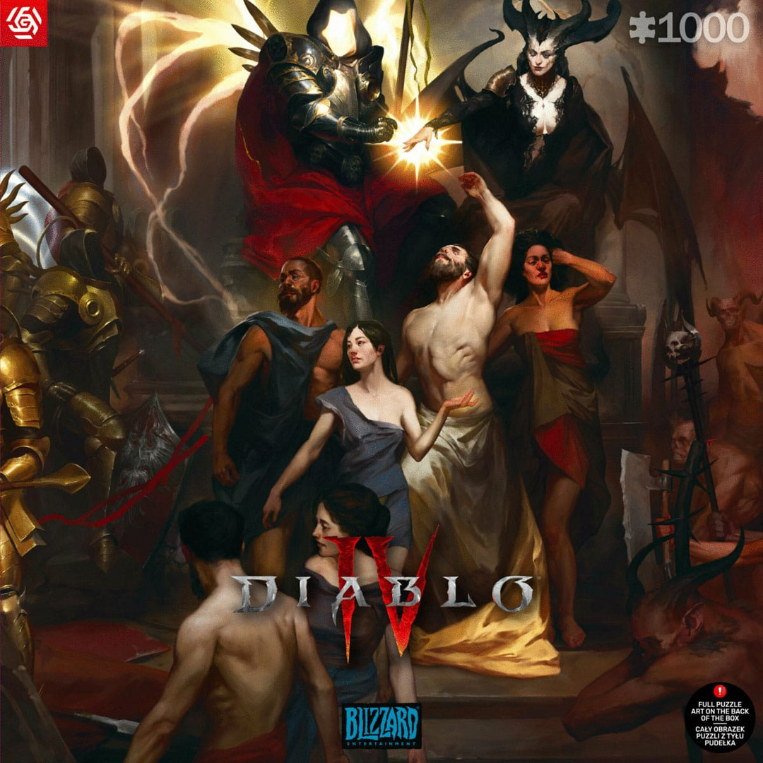Puzzle nacimiento de nephalem diablo iv (1000 piezas) 68x48 cm