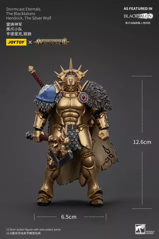 Reservar Figura Hendrick The Silver Wolf Warhammer: Age of Sigmar Stormcast Eternals The Blacktalons 20 cm Figuras Estándar