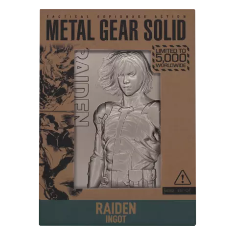 Reservar Placa Metálica Raiden Metal Gear Solid 2 Edición Limitada Fanattik Limitada