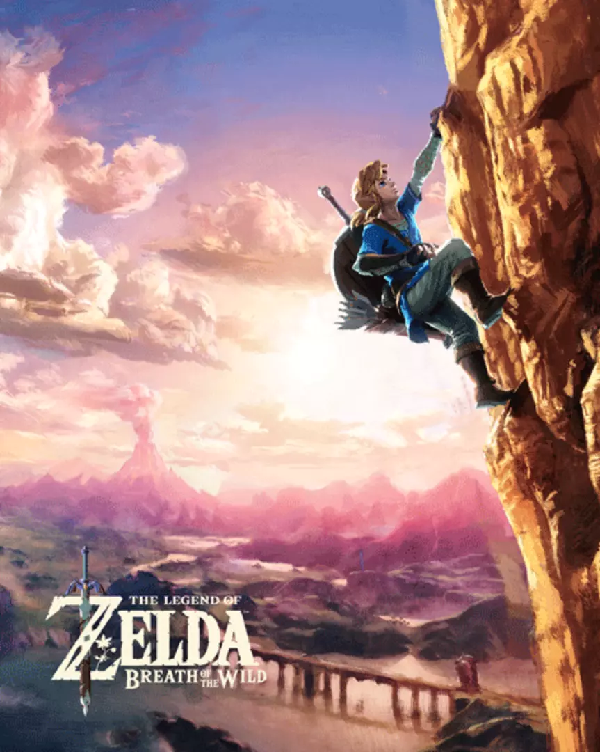 The legend of zelda - póster 3d climbing