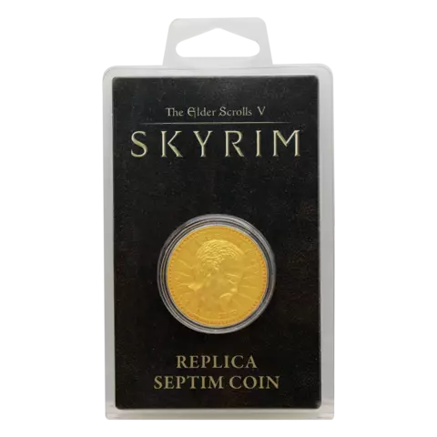Reservar Réplica Moneda Misty Gold Septim The Elder Scrolls Fanattik Estándar