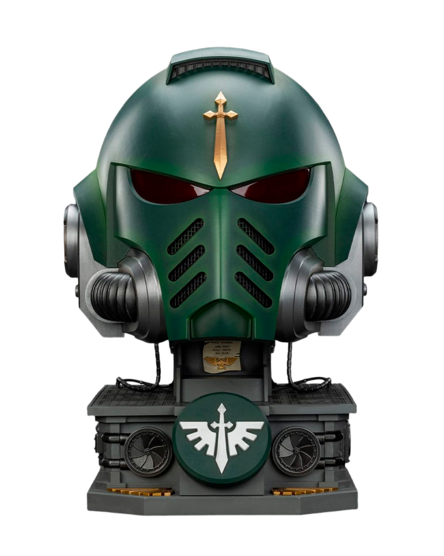 Réplica casco con stand mkx warhammer 40.000 dark angels 1/1 joytoy