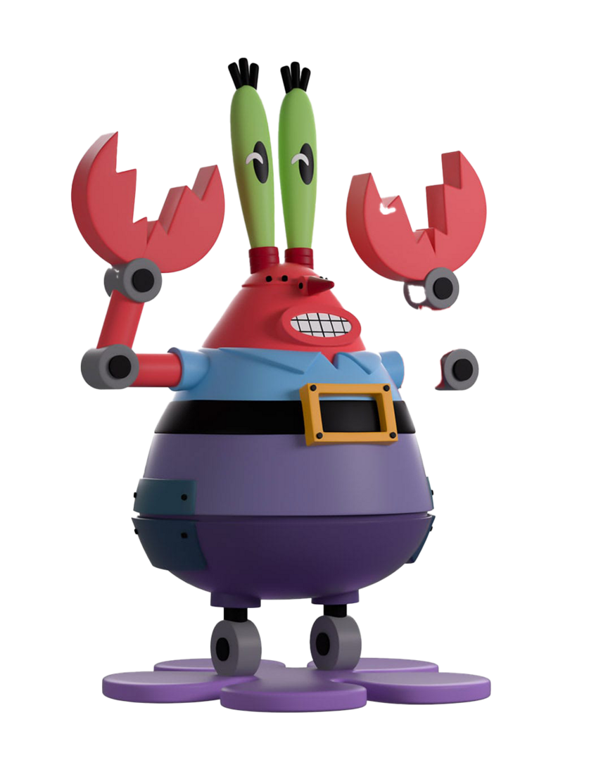 Bob Esponja Vinilo Figura Robot Mr. Cangrejo 13 cm