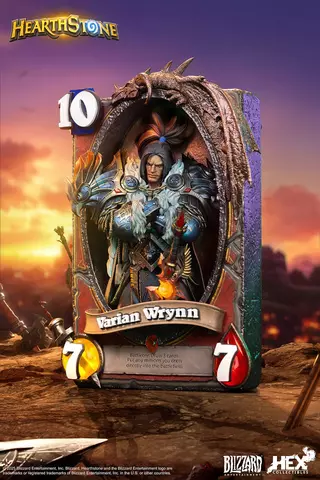 Reservar Figura Varian Wrynn World of Warcraft Hearthstone 3D Art Frame HEX Collectibles Figuras Estándar