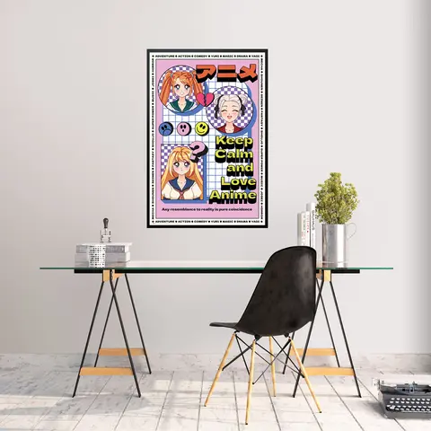 Comprar Poster Anime Keep Calm And Love Anime 