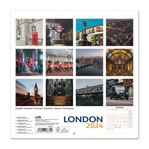 Comprar Calendario 2024 30X30 Londres 