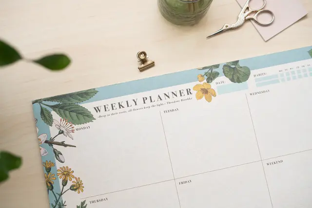 Comprar Bloc Planificador Semanal A3 Botanical Ingles 