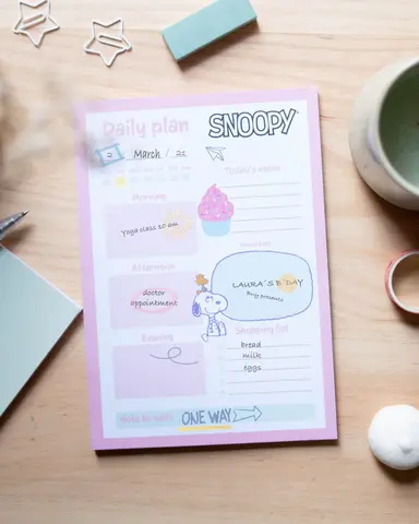 Comprar Bloc Notas De Escritorio Snoopy 