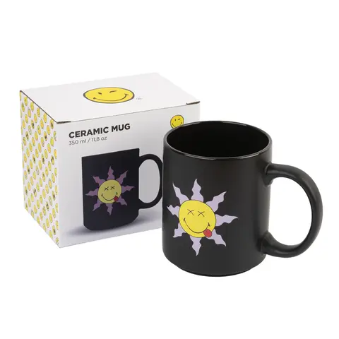 Comprar Taza Smiley Quirky Comics Black 