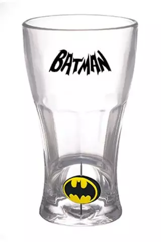 Comprar Batman Logo Vaso Refresco Cristal Emblema Giratorio 3D Dc Comics Estándar