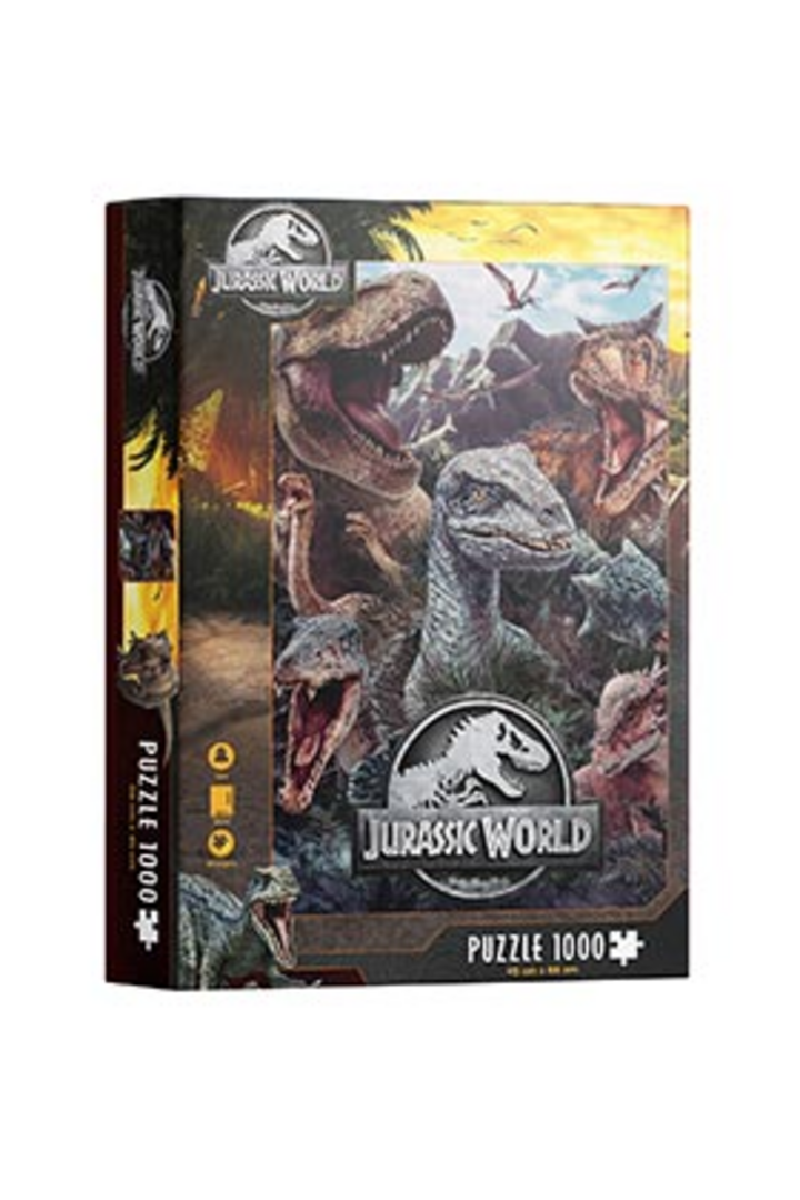 Puzle 1000 poster compo varios jurassic world