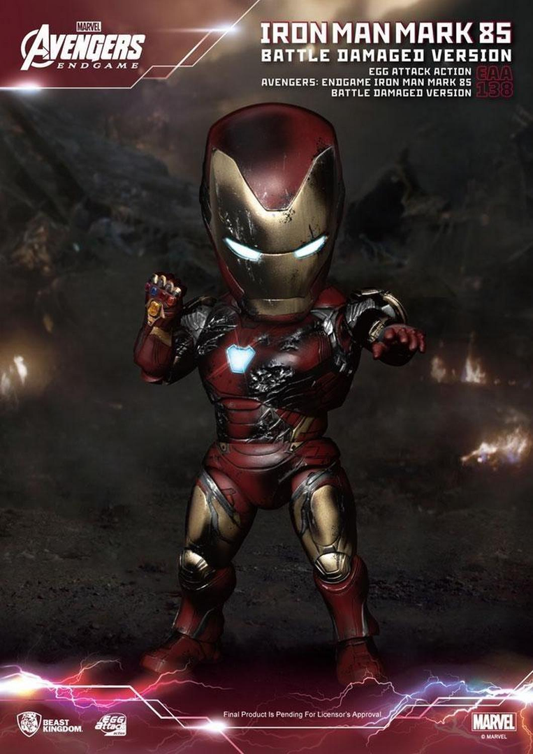 Figura Egg Attack Marvel Los Vengadores: Endgame Iron Man Mk85 Version Dañado