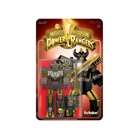 Comprar Figura Reaction Mighty Morphin Power Rangers Megazord Dorado Y Negro Figuras
