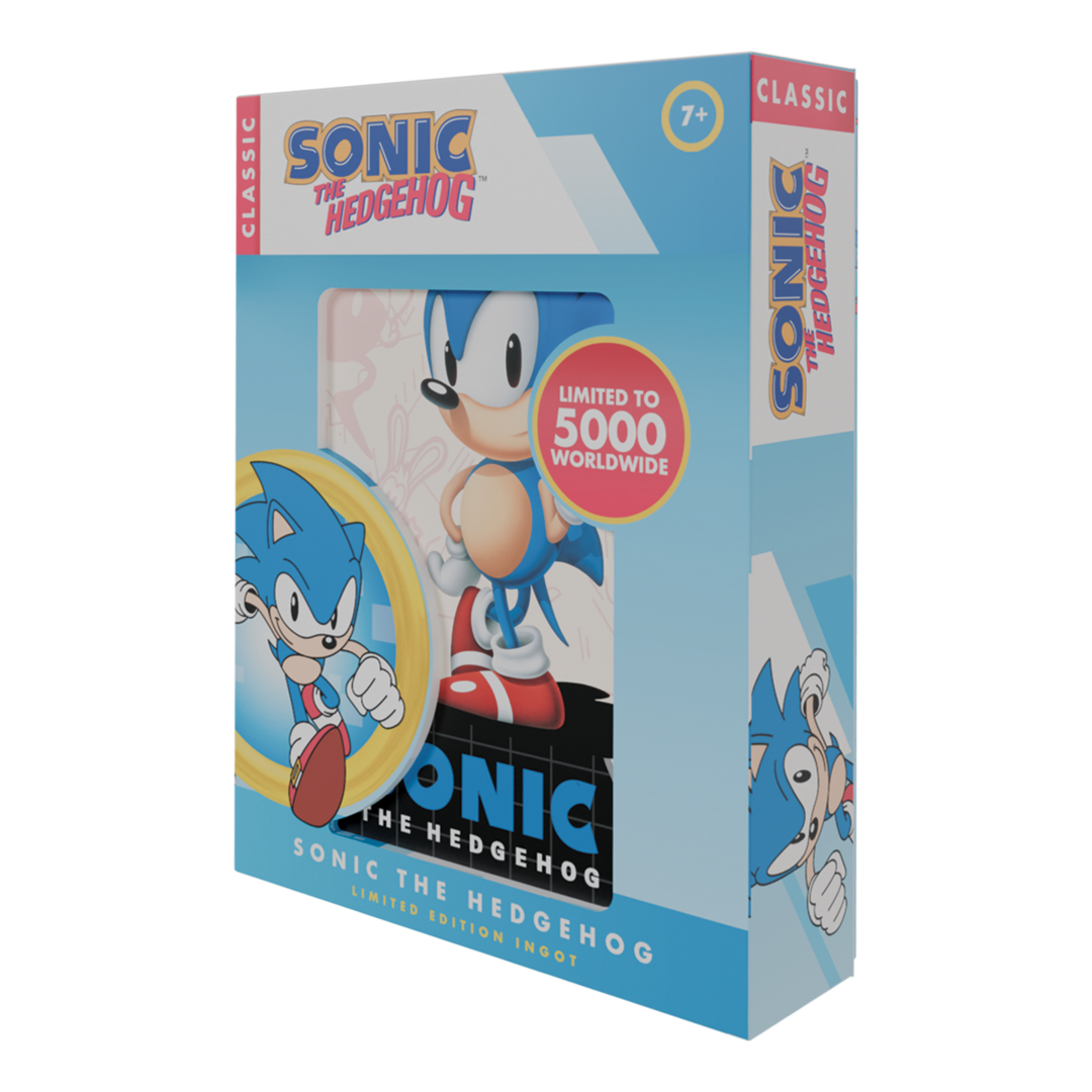 Lingote sonic the hedgehog edición limitada fanattik