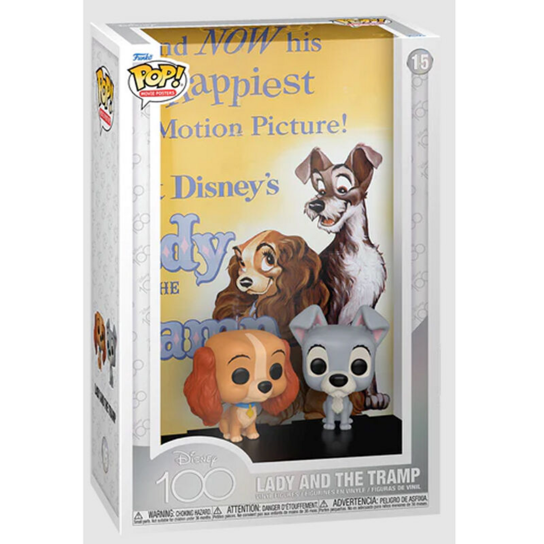 Figura pop poster disney 100th anniversary lady and the tramp