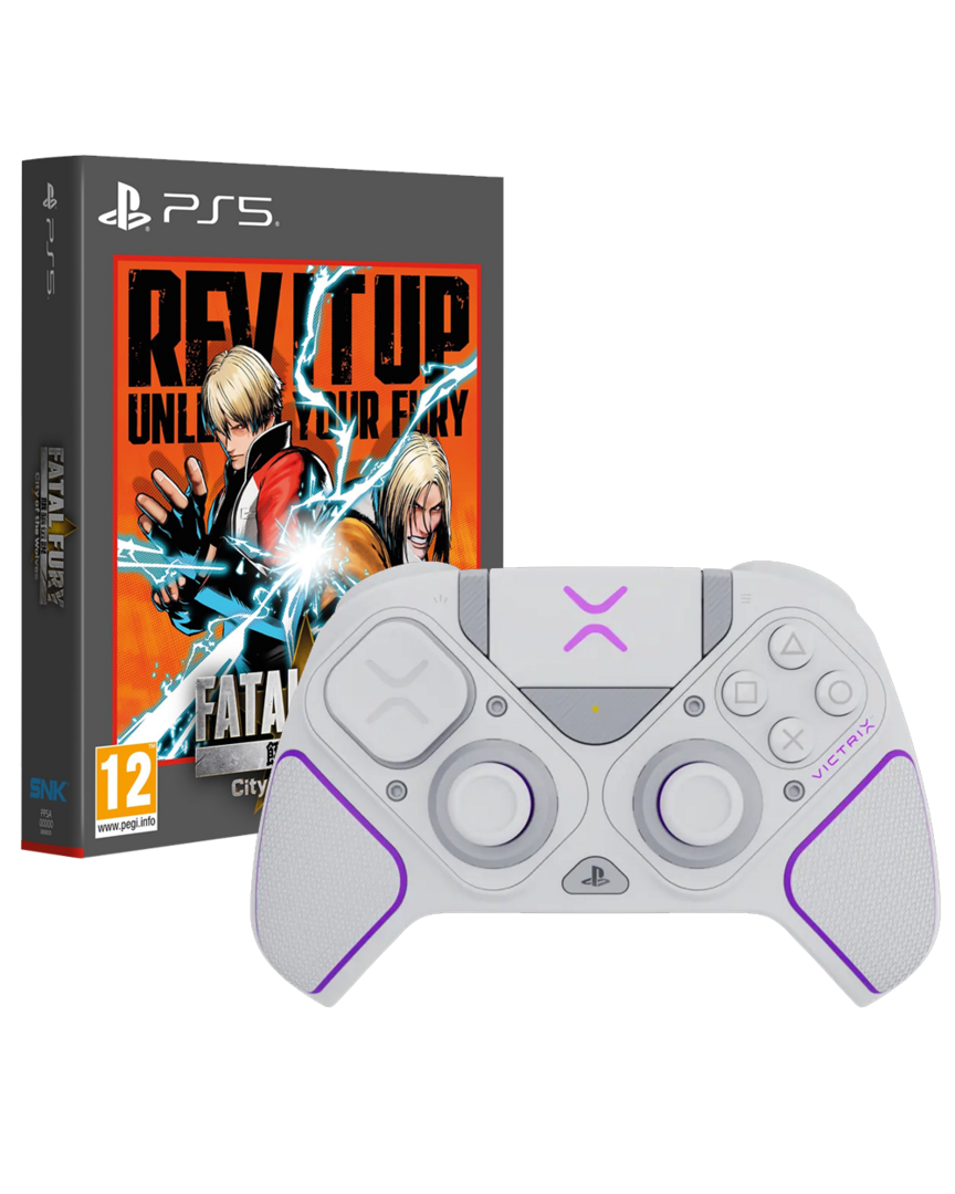 Mando Inalámbrico Victrix Pro BFG Blanco + FATAL FURY: City of the Wolves Deluxe