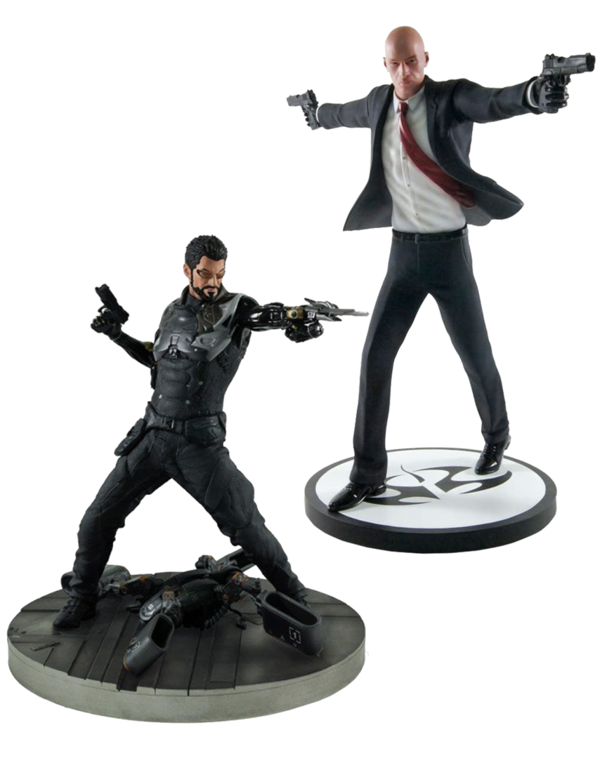 Pack Figura Hitman Agent 47 + Figura Adam Jensen Deus Ex: Mankind Divided