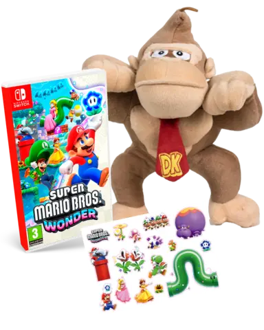 Super Mario Bros. Wonder + Peluche Donkey Kong 30cm
