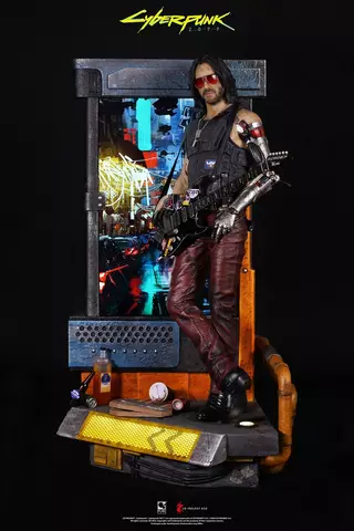 Comprar Estatua Johnny Silverhand Cyberpunk 2077 34 cm Figuras Estatua Johnny Silverhand 34cm