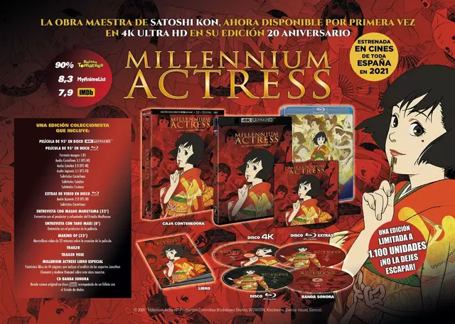 Comprar Millennium Actress Edición Blu-ray Coleccionista 4K Coleccionista Blu-ray