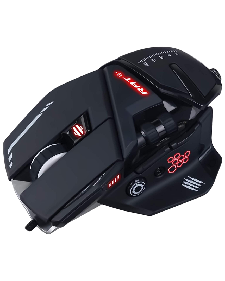 Ratón gaming r.a.t. 6+ negro