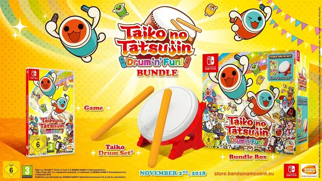Comprar Taiko No Tatsujin: Drum'n Fun! + Tambor  Switch Limitada