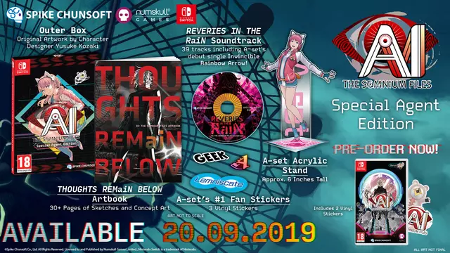 Comprar AI: Somnium Files Edición Special Agent Switch Coleccionista