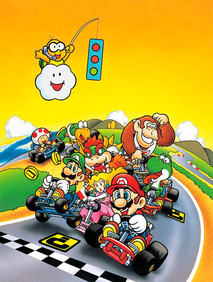 Lienzo super mario kart 30x40 cm