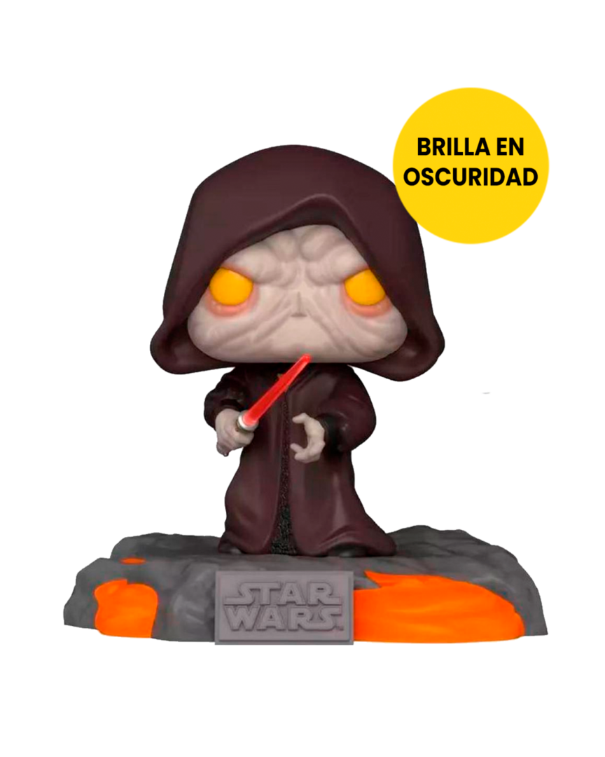Figura POP! Emperador Star Wars Serie Deluxe Sable Rojo Volumen 1 9 cm