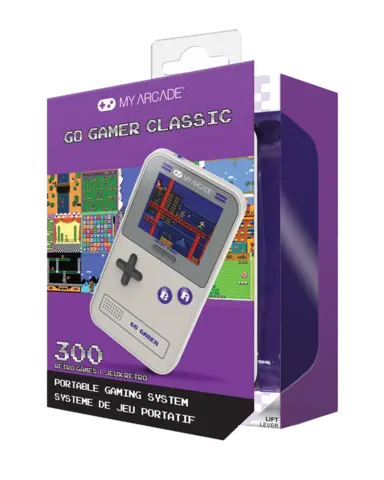 Consola My Arcade Go Gamer Classic Gris/Purpura 300 Games