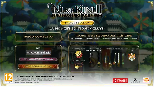 Comprar Ni No Kuni II: El Renacer de un Reino Edición Prince Switch Limitada