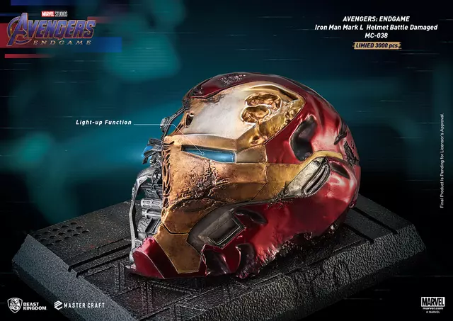 Comprar Casco Iron-Man Mk.50 Dañado Avengers: Endgame 22 cm Estándar