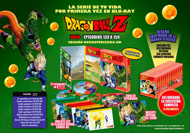 Comprar Dragon Ball Z Box 8 (Episodios 139 a 159) Edición Bluray  Box 8 Blu-ray