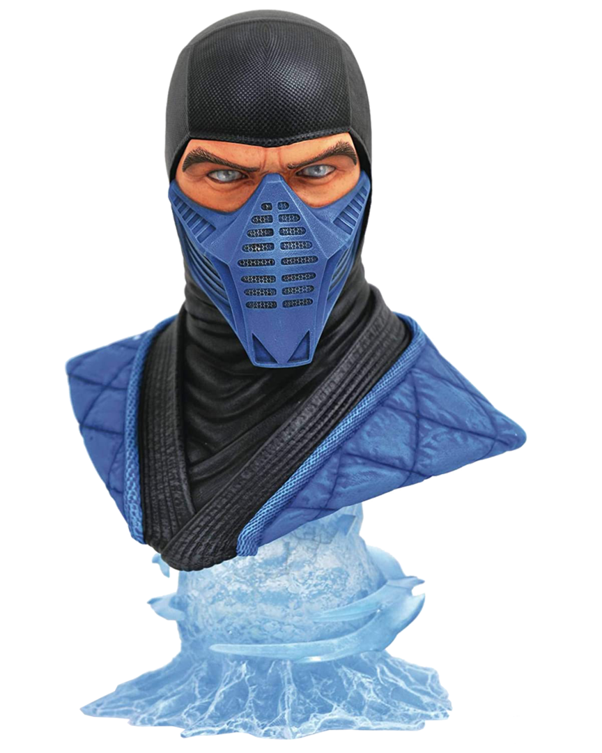 Busto sub zero mortal kombat legands in 3d 25 cm