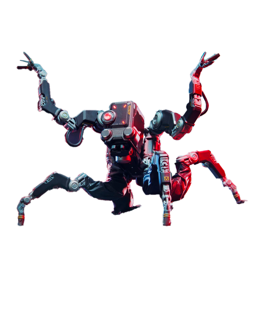 Estatua Militech Spiderbot “Flathead” Cyberpunk 2077 25 cm