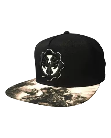 Gorra Negra Gears of Wars Logo 