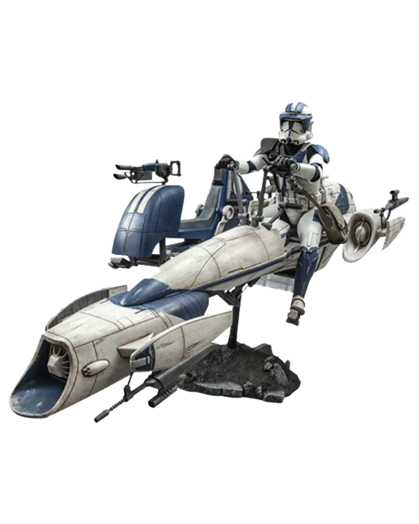 Figura barc speeder sidecar con soldado clon star wars 30 cm
