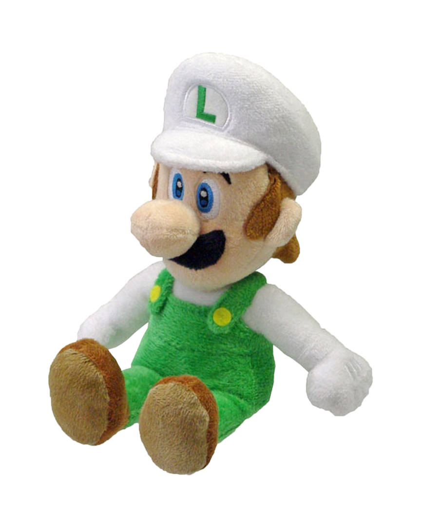 Peluche luigi de fuego super mario 23 cm