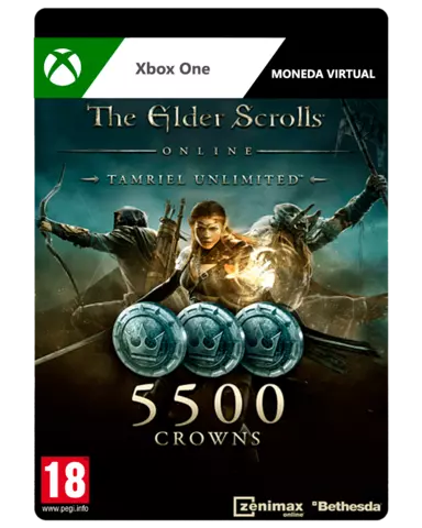 Comprar The Elder Scrolls Online 5500 Crowns Edición Tamriel Unlimited - Xbox One, 5500 Monedas