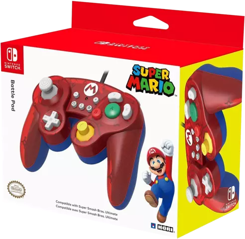 Comprar Mando Hori Battle Pad Mario Switch