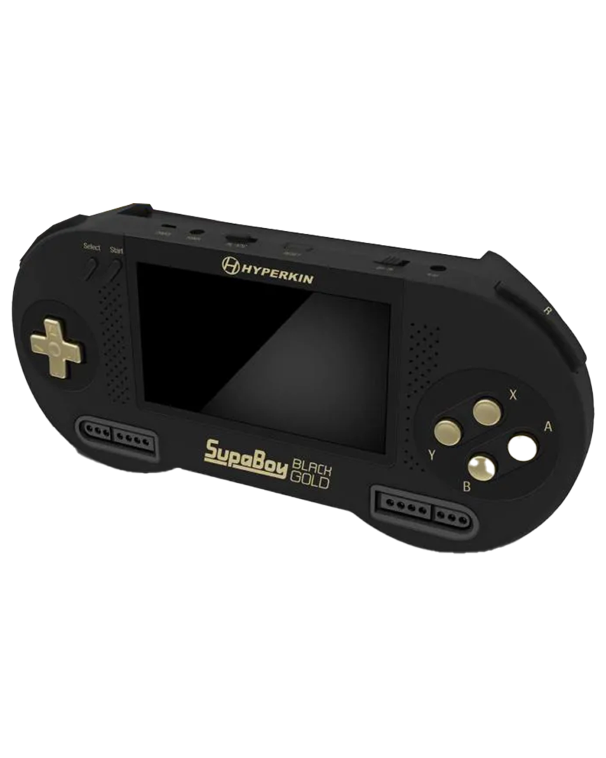 Consola supaboy portatil super nes/famicom - black gold