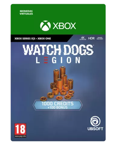 Comprar Watch Dogs Legion 1100 Créditos WD  Xbox Live Xbox One