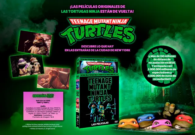 Comprar Teenage Mutant Ninja Turtles - Las Películas Originales 1 y 2 Edición DVD Estándar DVD